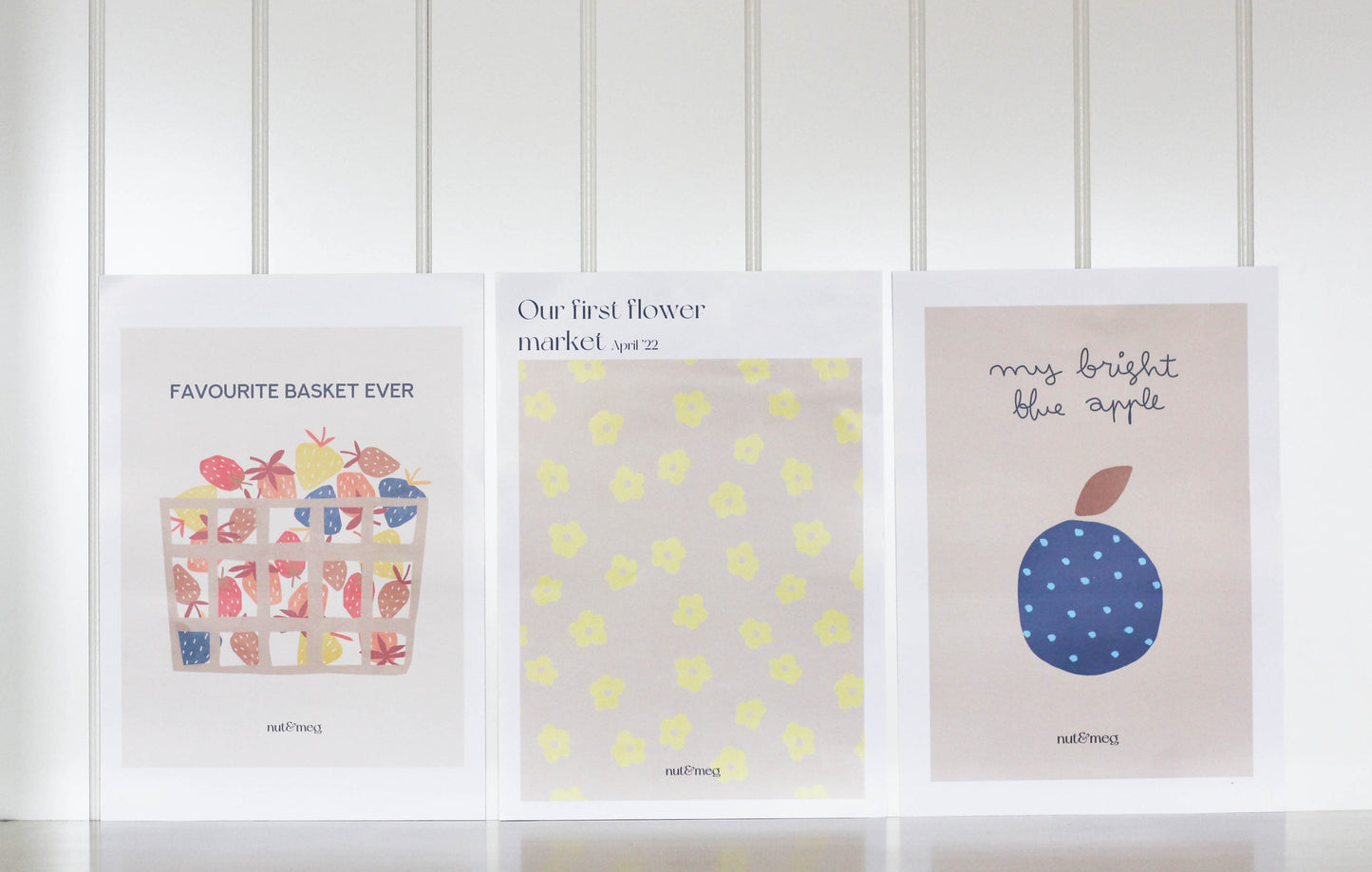 Lámina "my bright blue apple"