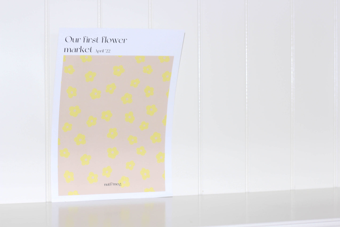 Lámina "Our first flower market"