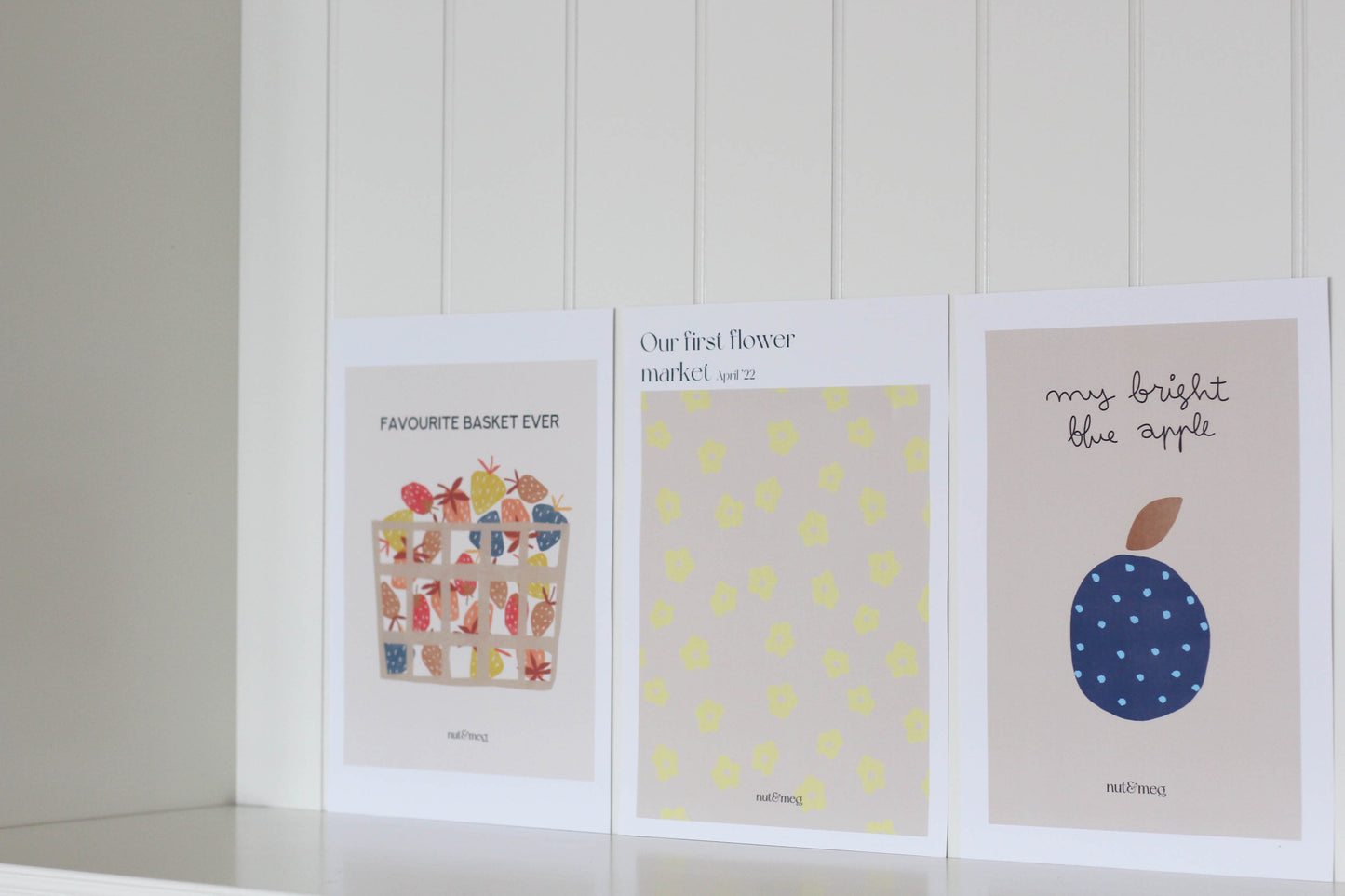 Lámina "Our first flower market"