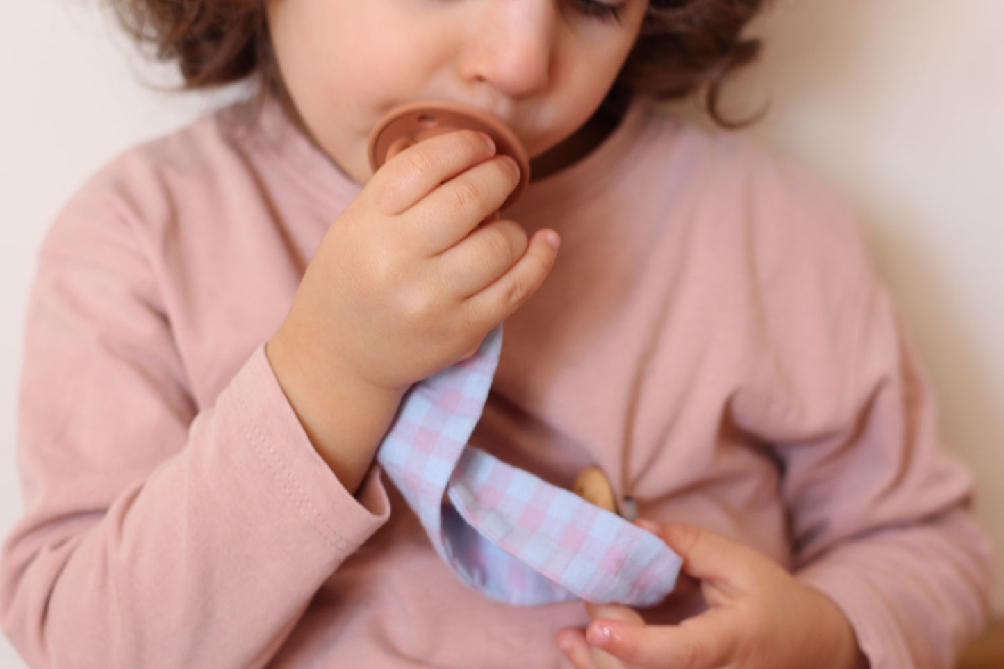 Cuelga chupete Vichy Blueberry