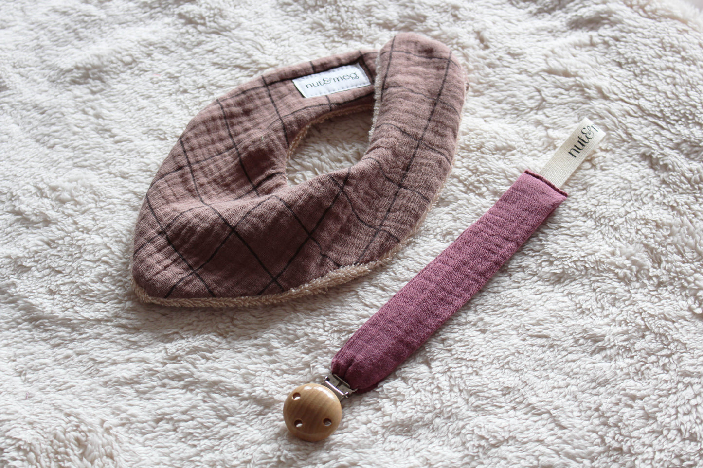 Cuelga chupete Burgundy